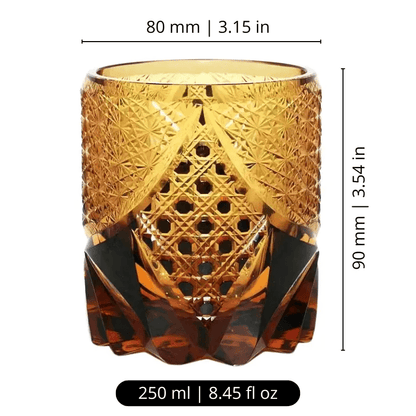 Amber Gem Whiskey Glass - Vintage & Trendy