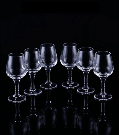 Crystal Tulip Goblet Shot Glass Set - Vintage & Trendy