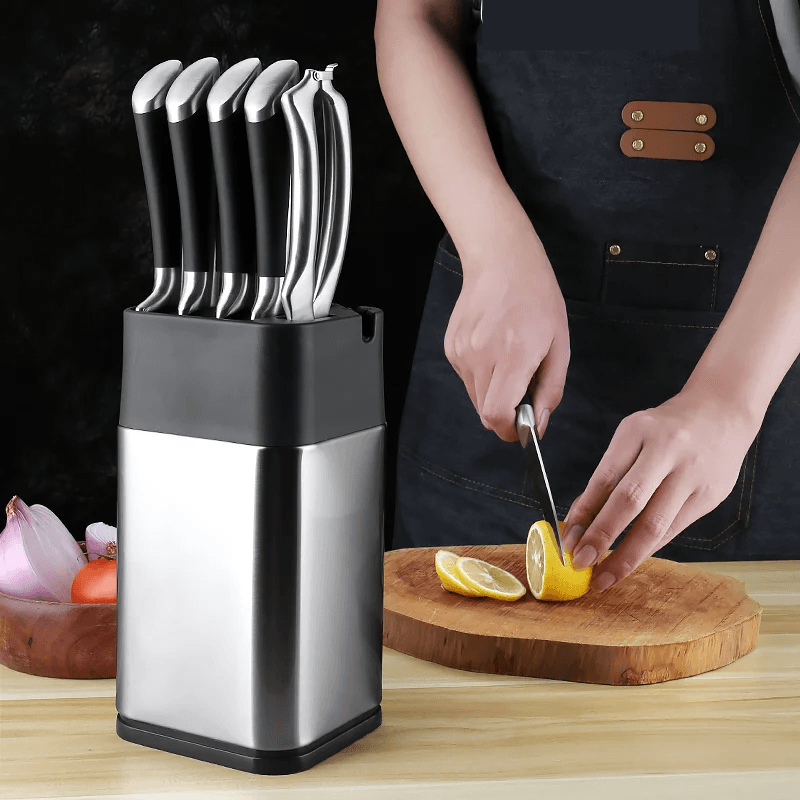 MultiFunc Stainless Steel Knife Holder - Vintage & Trendy