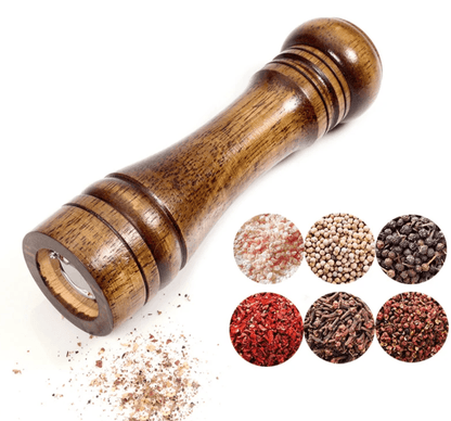 Wood Salt and Pepper Grinder with Adjustable Mills - Vintage & Trendy