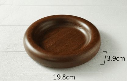 Creative Solid Wood Dim Sum Plate - Vintage & Trendy