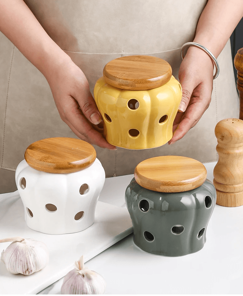 Ceramic Storage Jar - Vintage & Trendy