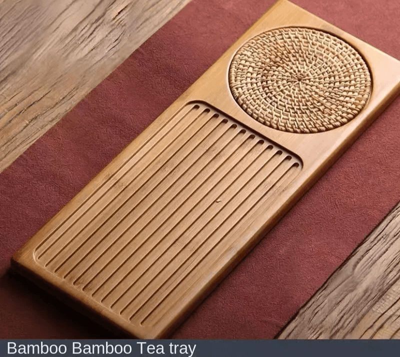 Solid Bamboo Wood Tea Tray - Vintage & Trendy