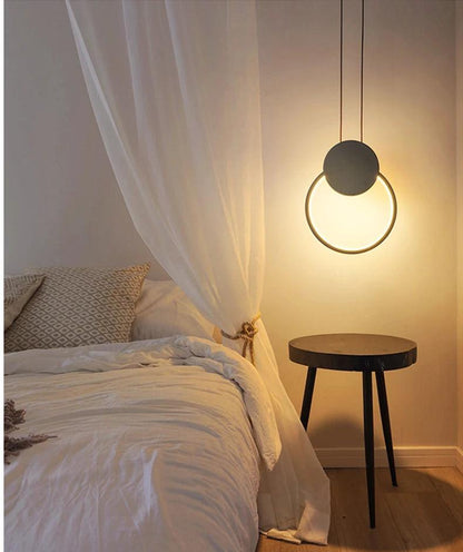 Geometric Glow Pendant: Modern Nordic Style - Vintage & Trendy