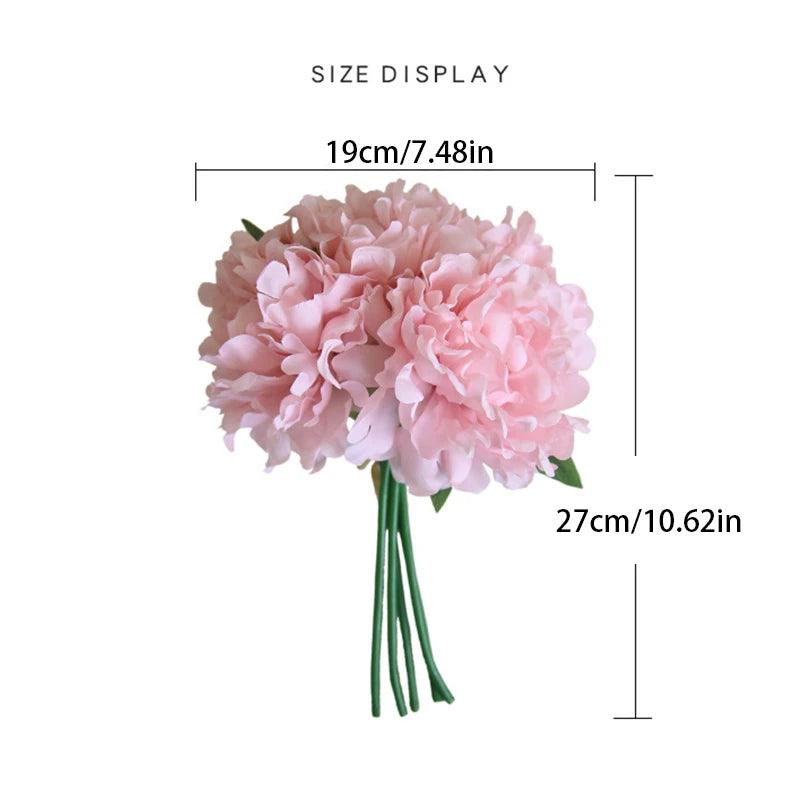 Big Peony Artificial Flowers Bouquet - Vintage & Trendy