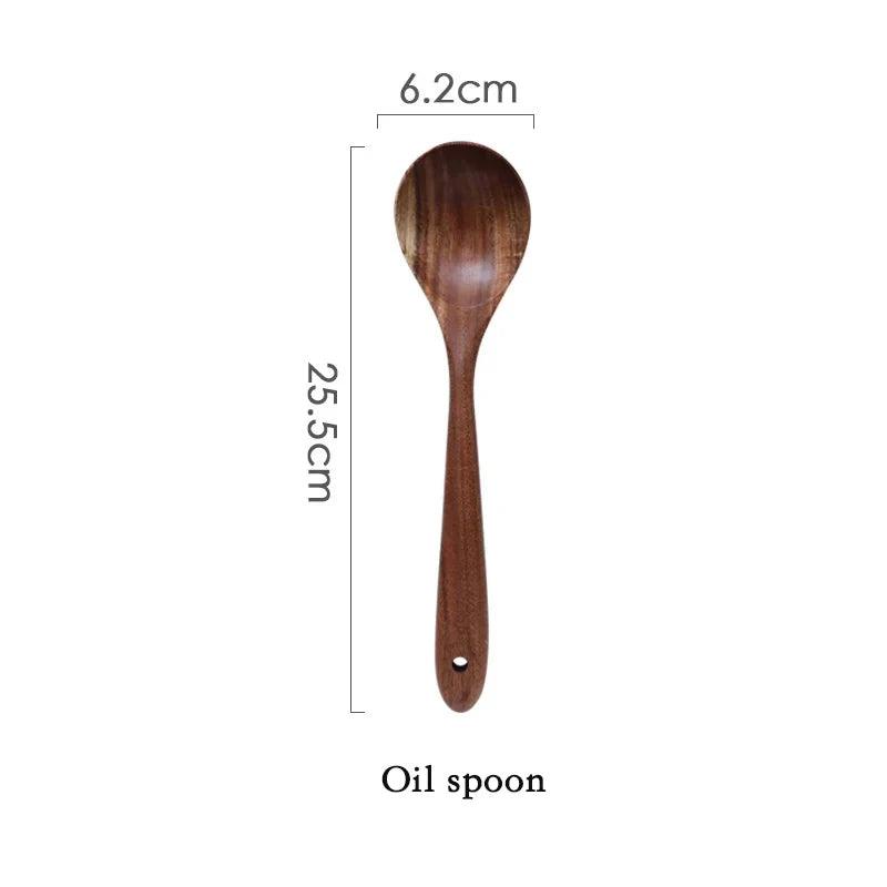 Thailand Teak Natural Wood Kitchen Utensil - Vintage & Trendy