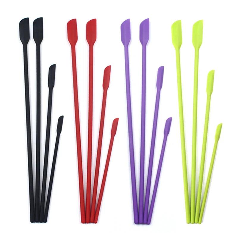 4-Piece Mini Jam Spatula Set for Kitchen and Cosmetic Use - Vintage & Trendy