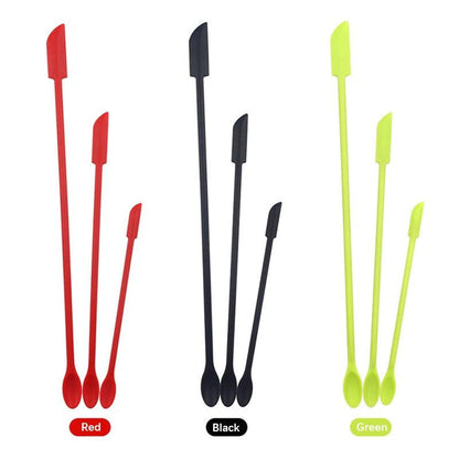 Mini Silicone Spatula Set - Multi-Purpose Kitchen and Makeup Utensils - Vintage & Trendy