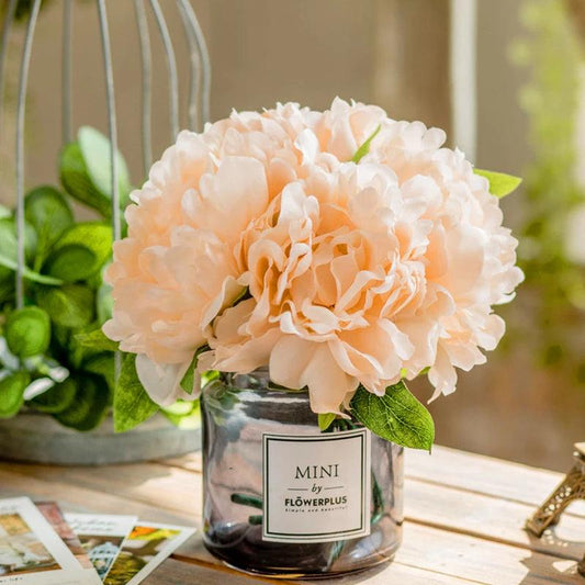 Big Peony Artificial Flowers Bouquet - Vintage & Trendy