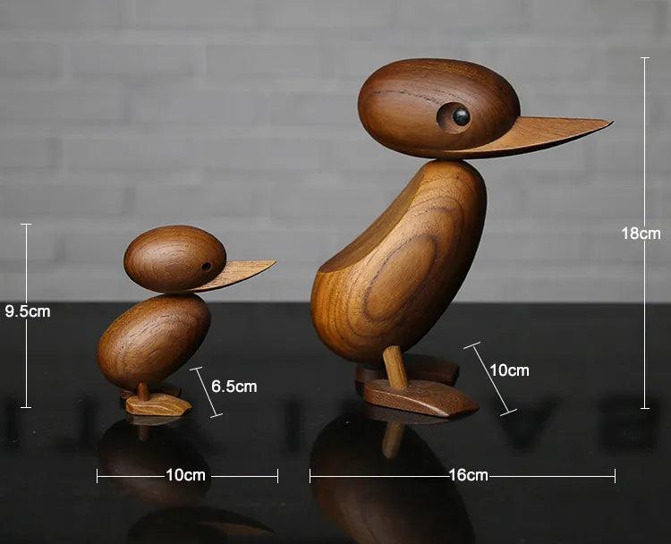 Duck Family Wood Figurines - Vintage & Trendy