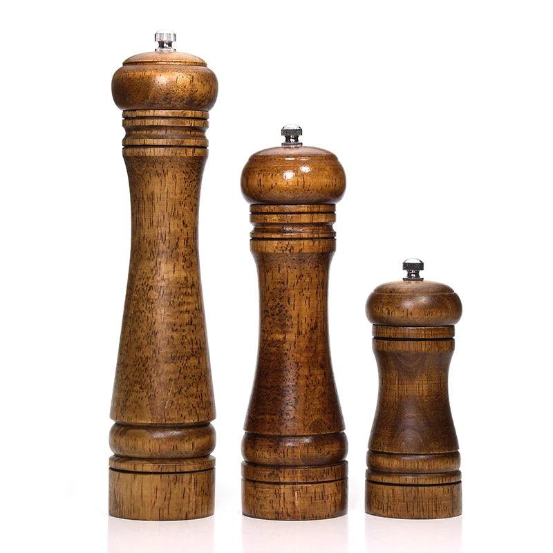 Wood Salt and Pepper Grinder with Adjustable Mills - Vintage & Trendy