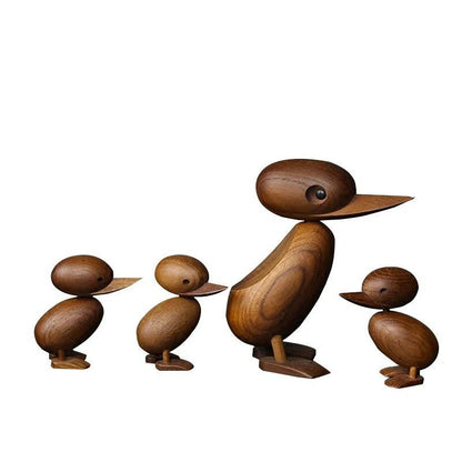 Duck Family Wood Figurines - Vintage & Trendy