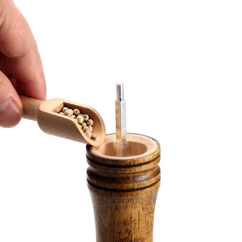 Wood Salt and Pepper Grinder with Adjustable Mills - Vintage & Trendy