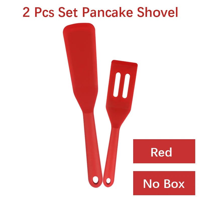 2 Pieces Silicone Brownie Serving Spatula Flexible Nonstick Serve Turner Cookie - Vintage & Trendy