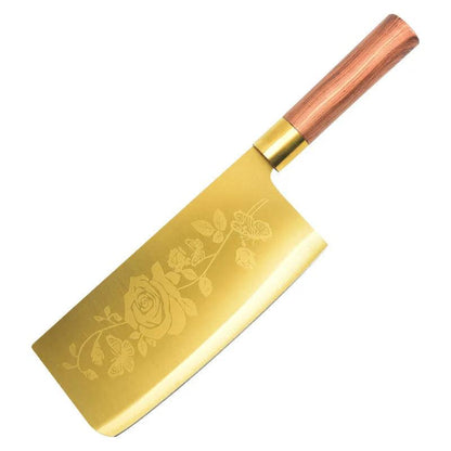 Golden Titanium Plated Chef's Knife - New Style - Vintage & Trendy