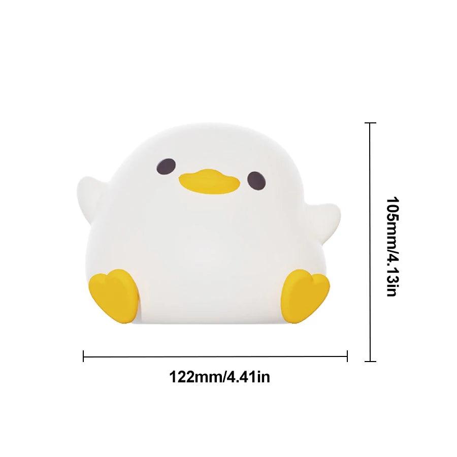 LED Cute Duck Night Light - Touch Sensor, USB Rechargeable - Vintage & Trendy