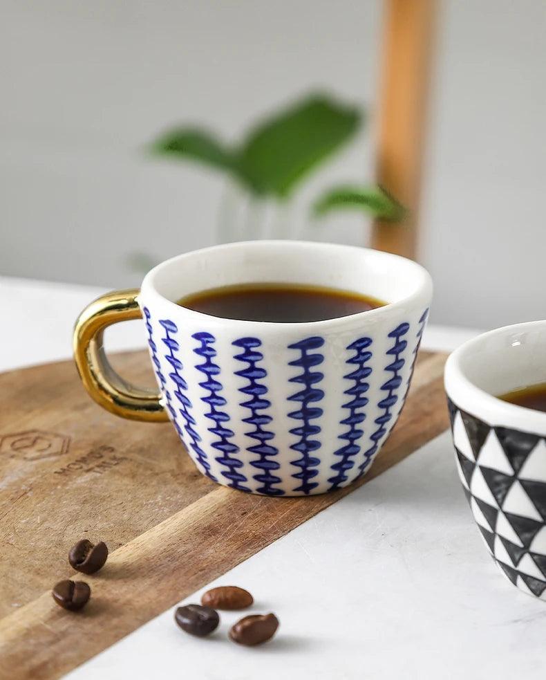 Ceramic Espresso Coffee Mug - Vintage & Trendy