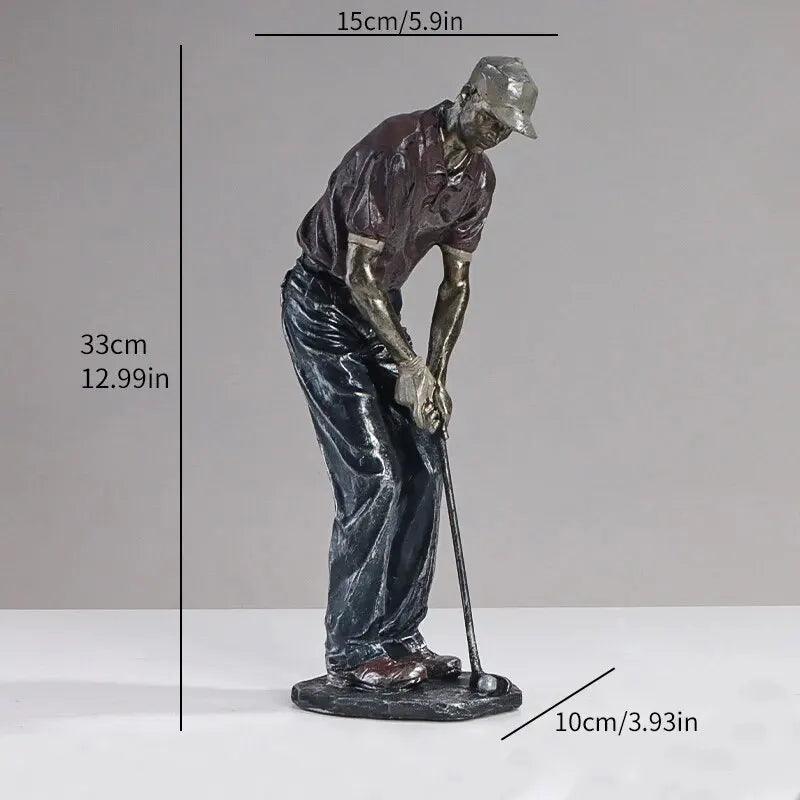 Golf Statues Sculpture - Creative Golfer Figurines - Vintage & Trendy