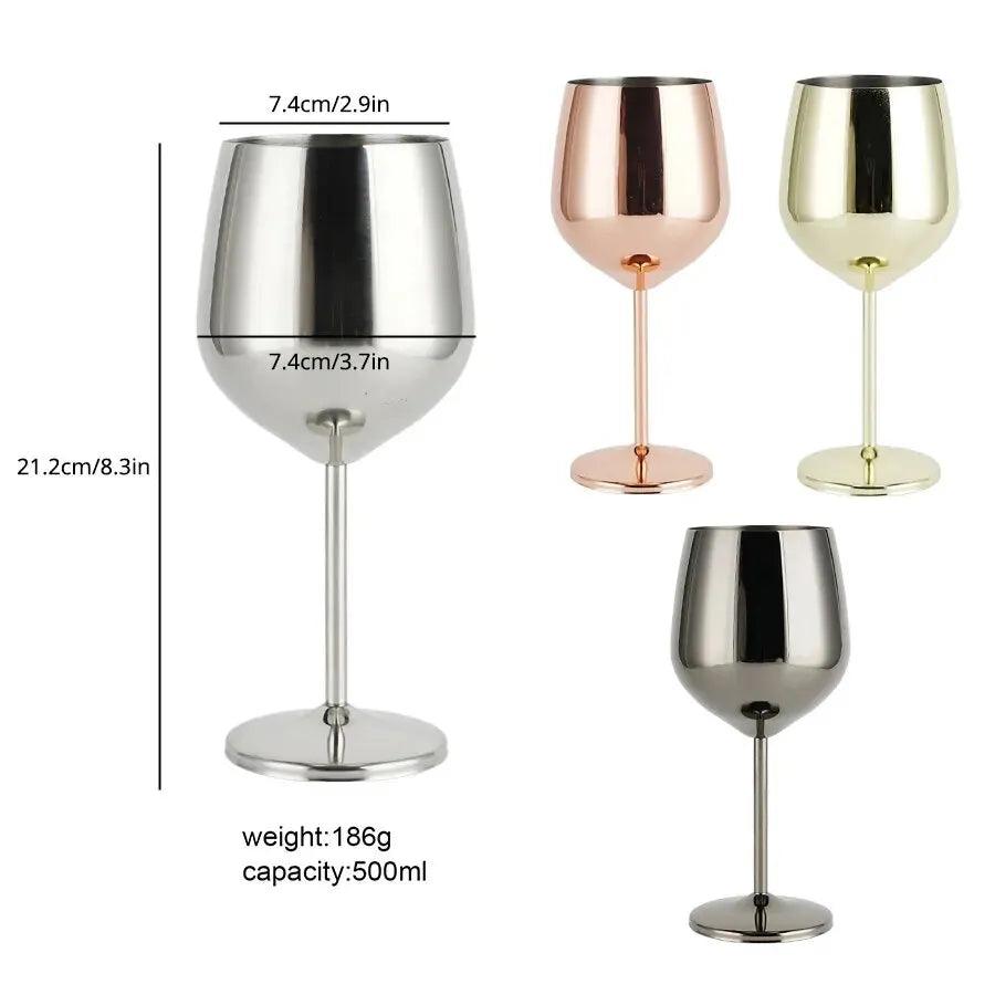 Unbreakable Stainless Steel Wine Glasses - Vintage & Trendy