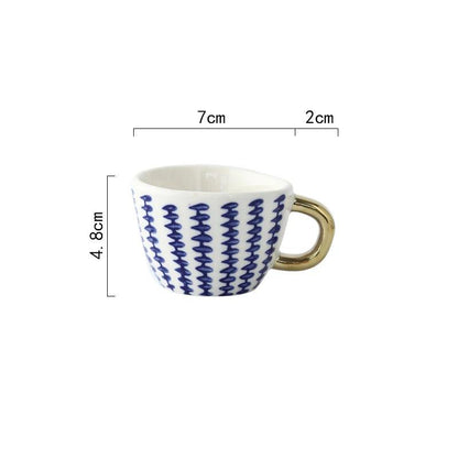 Ceramic Espresso Coffee Mug - Vintage & Trendy