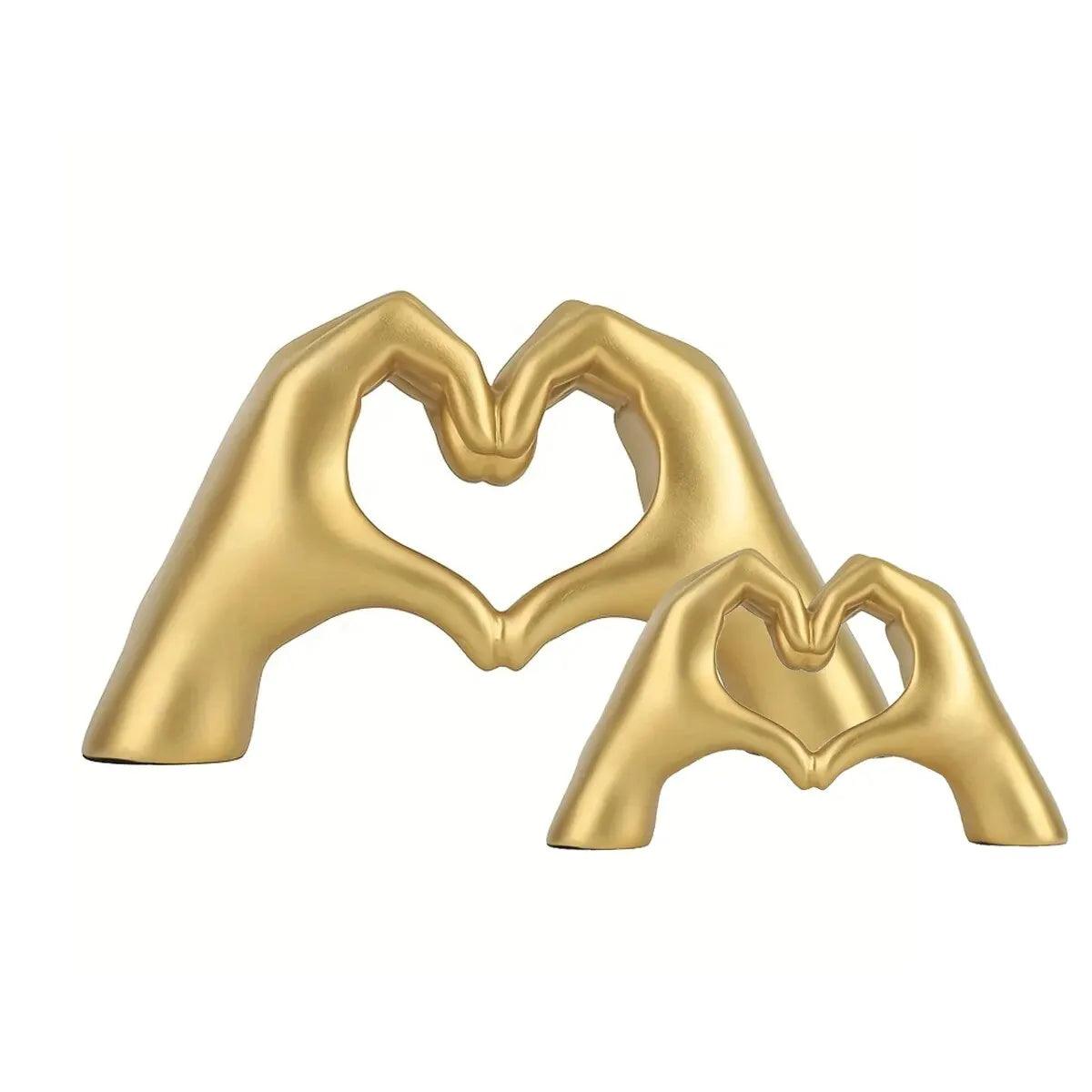 Heartfelt Expression Resin Sculpture - Vintage & Trendy