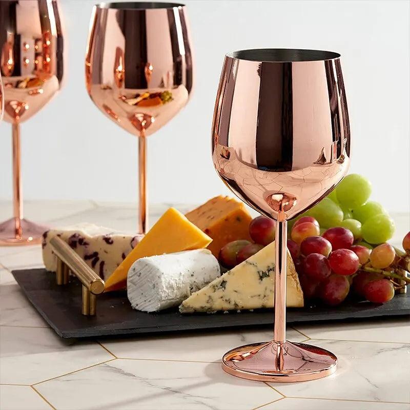 Unbreakable Stainless Steel Wine Glasses - Vintage & Trendy