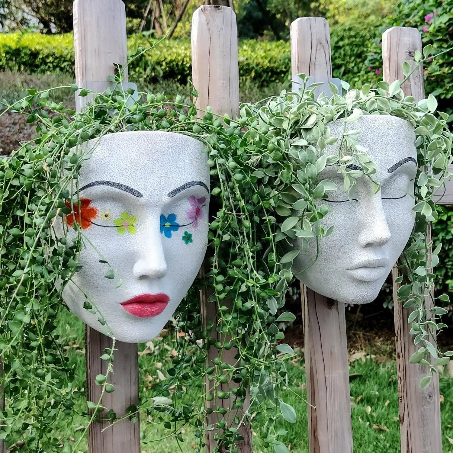 Artistic Face Wall Planter - Vintage & Trendy