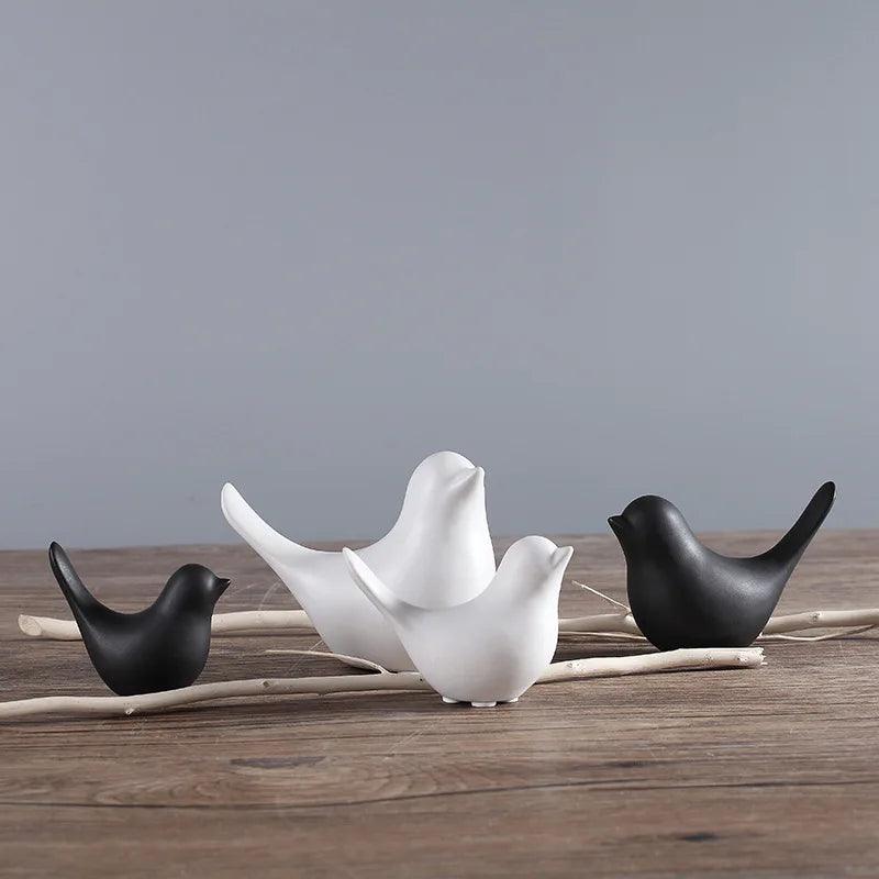 Harmony Avian Elegance Ceramic Sculptures - Vintage & Trendy