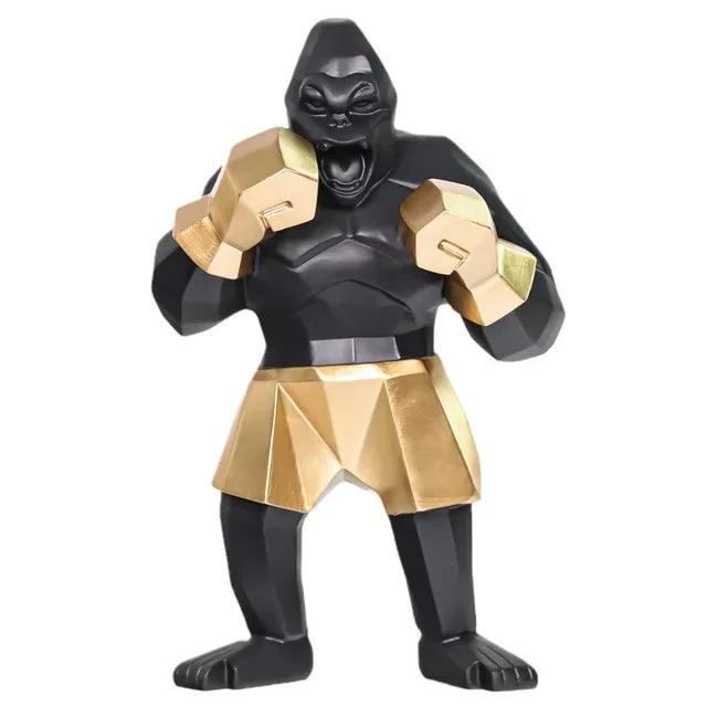 Creative Boxing King Kong Sculpture - Vintage & Trendy