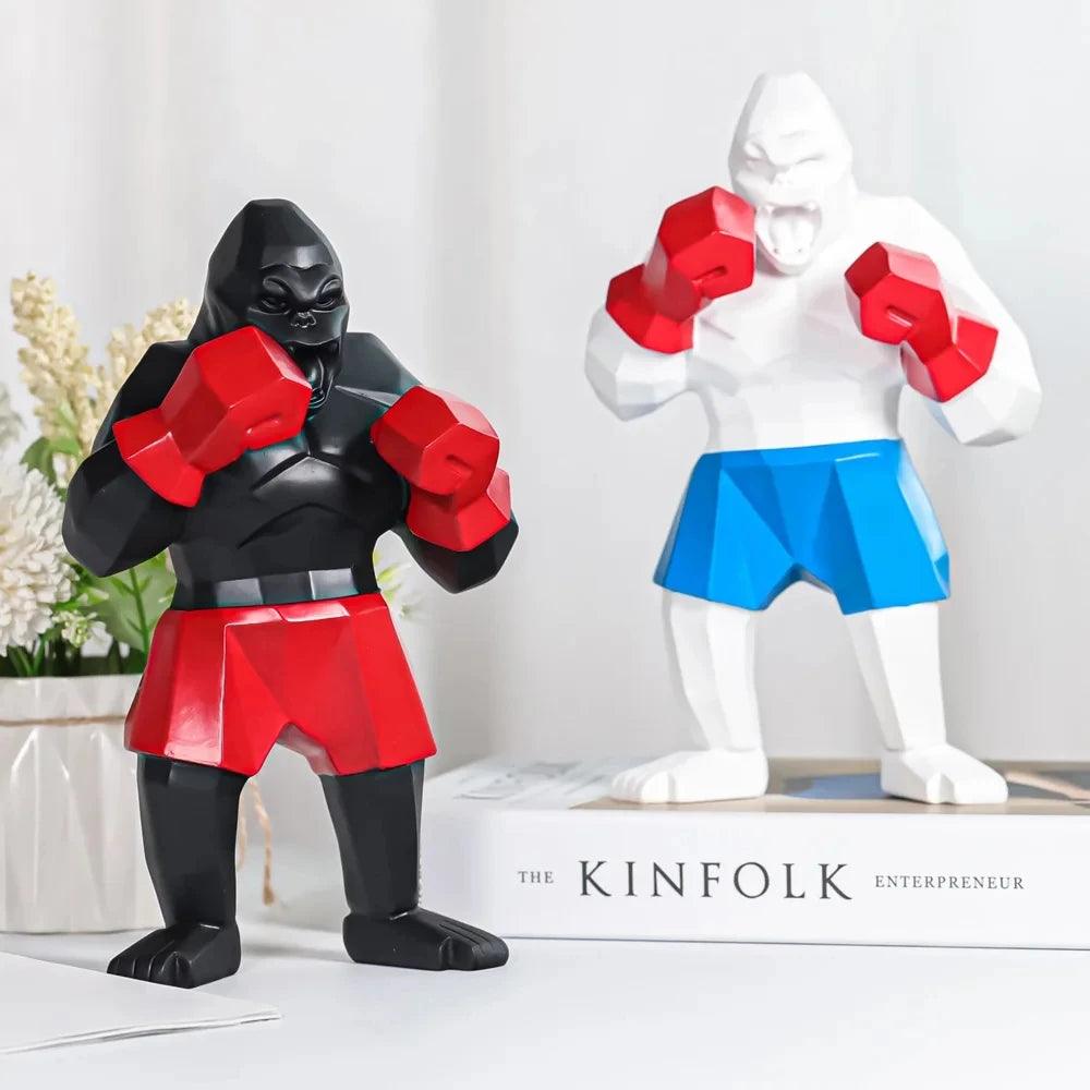 Creative Boxing King Kong Sculpture - Vintage & Trendy