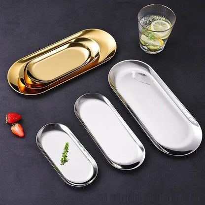 Stainless Steel Tray - Vintage & Trendy