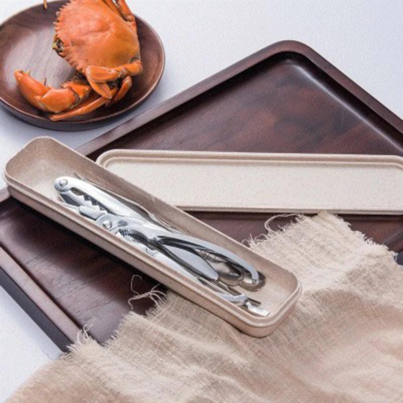 Portable Seafood Tool Set - Stainless Steel Prawn Peeler - Vintage & Trendy