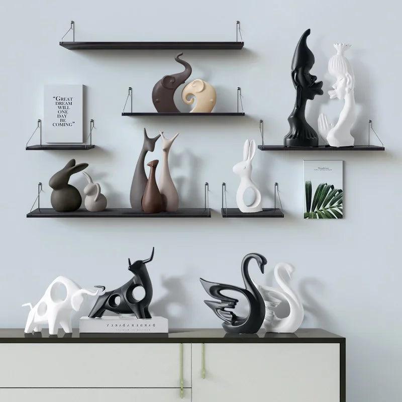 Ceramic Animals Ornaments - Vintage & Trendy