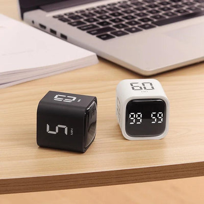 Rechargeable Gravity Cube Timer - Vintage & Trendy