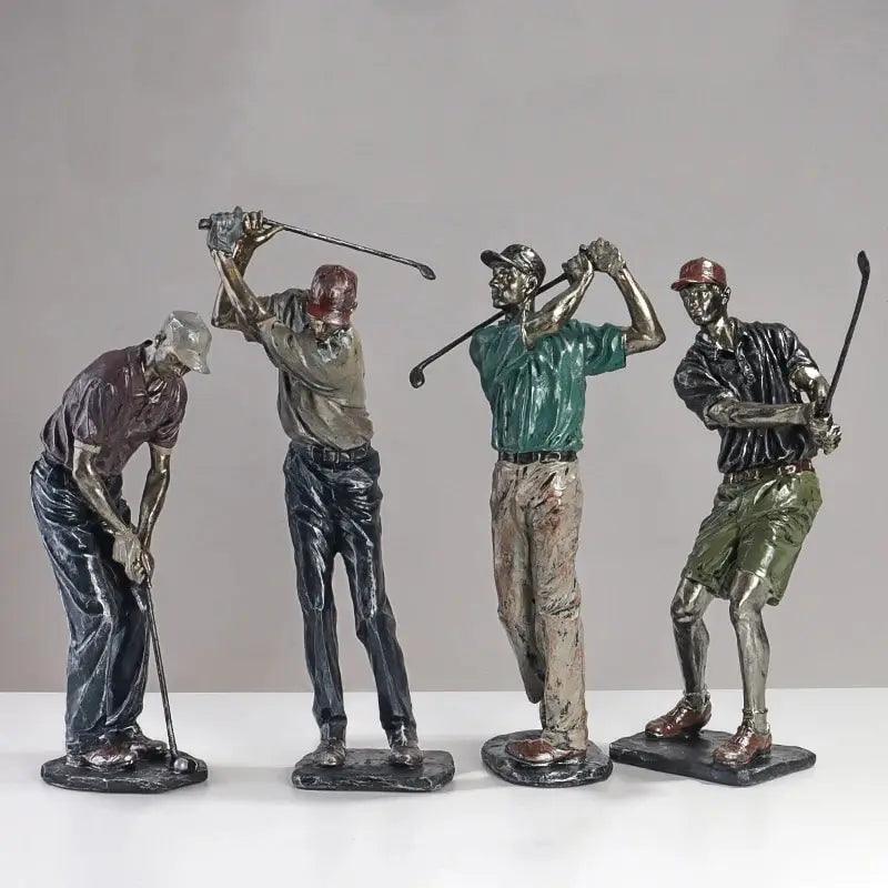 Golf Statues Sculpture - Creative Golfer Figurines - Vintage & Trendy