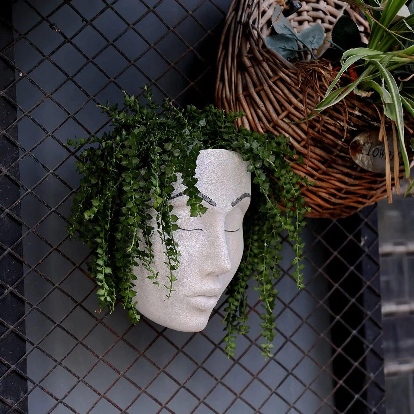 Artistic Face Wall Planter - Vintage & Trendy