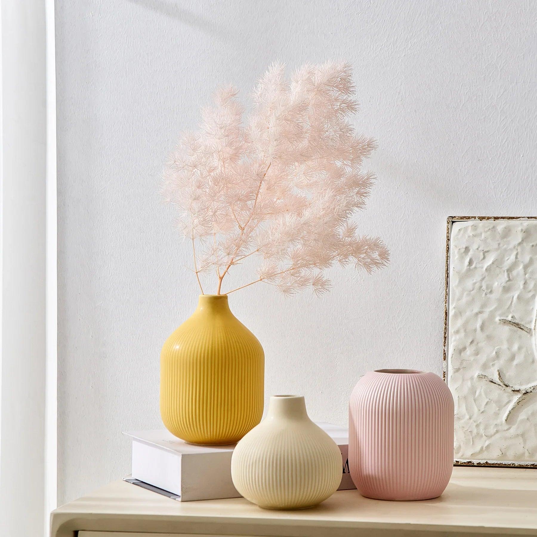 Nordic Ceramic Mini Vase Set - Vintage & Trendy