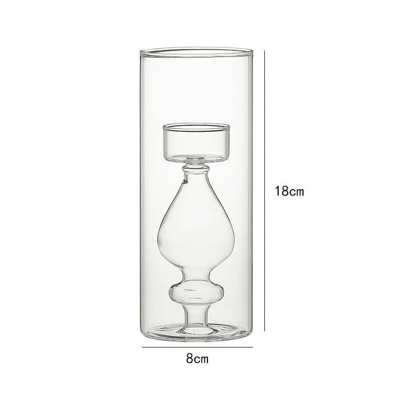 Heat-resistant Glass Candle Holder - Vintage & Trendy