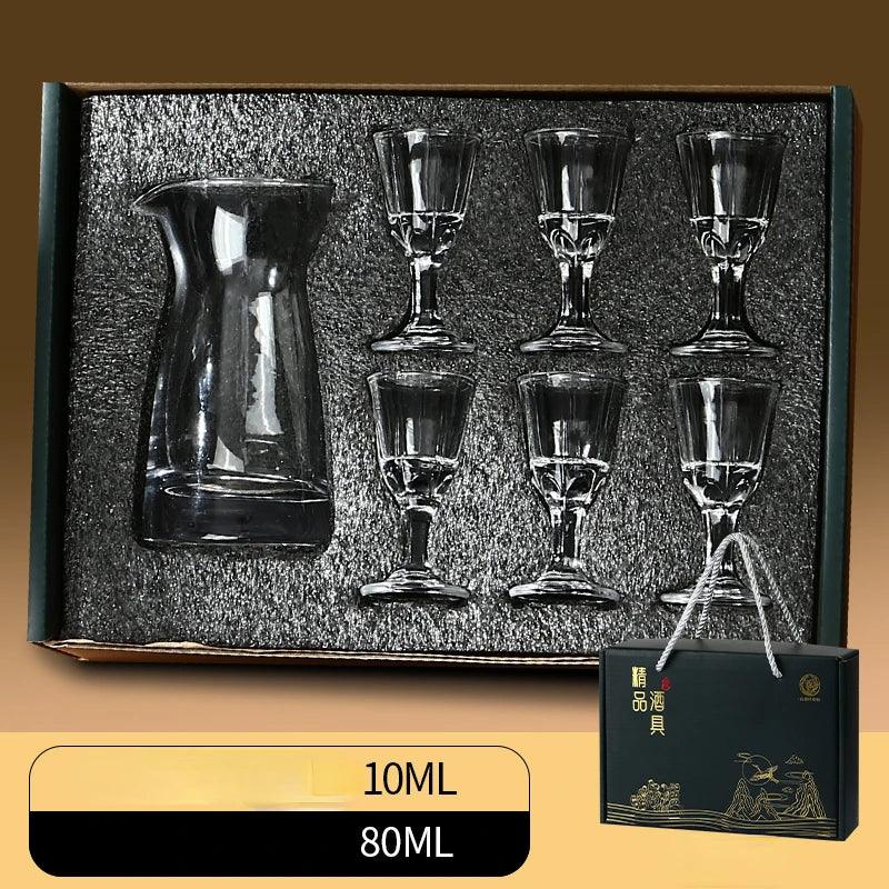 Classic Crystal Shot Glasses Set Gift Box - Vintage & Trendy