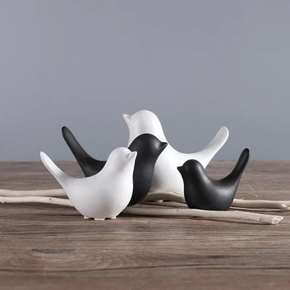 Harmony Avian Elegance Ceramic Sculptures - Vintage & Trendy