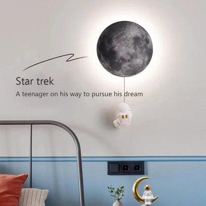 Moon Creativity LED Wall Lamp - Vintage & Trendy