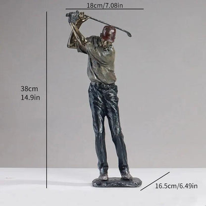 Golf Statues Sculpture - Creative Golfer Figurines - Vintage & Trendy