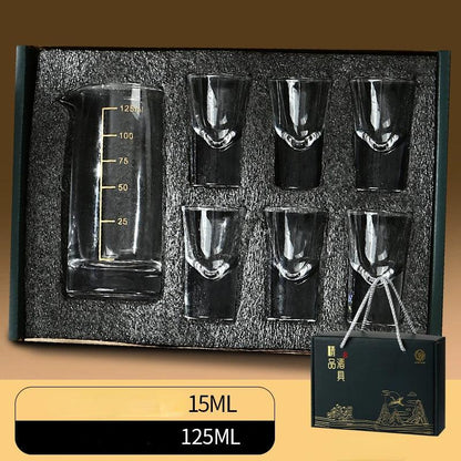 Classic Crystal Shot Glasses Set Gift Box - Vintage & Trendy