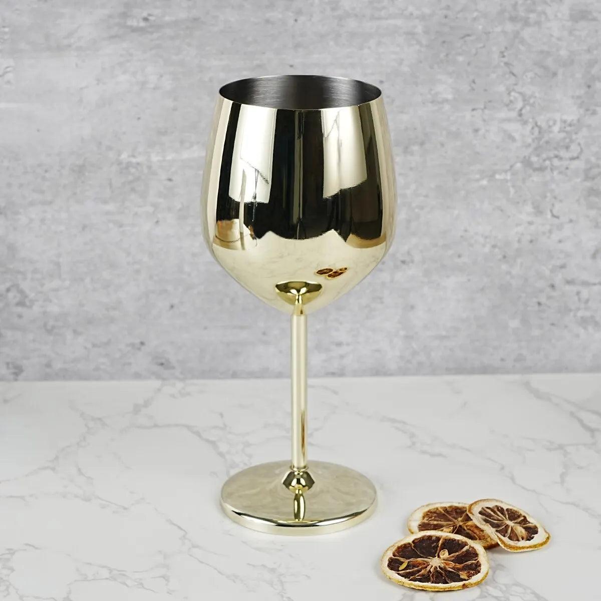 Unbreakable Stainless Steel Wine Glasses - Vintage & Trendy