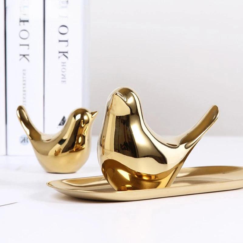 Gold Bird Figurine - Vintage & Trendy