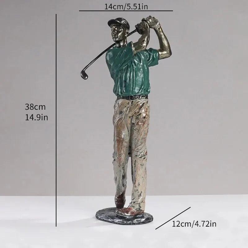 Golf Statues Sculpture - Creative Golfer Figurines - Vintage & Trendy