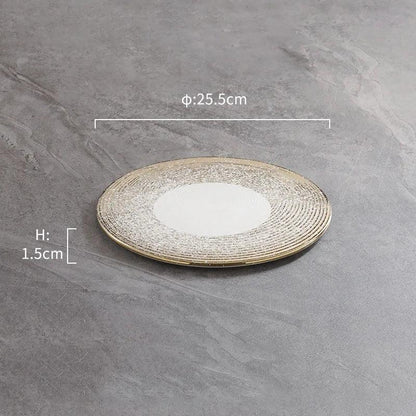 Ceramic Dinner Plate - Vintage & Trendy