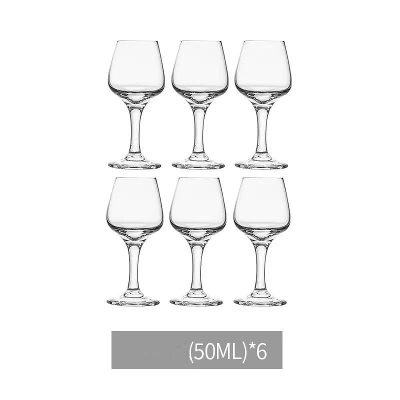 Crystal Tulip Goblet Shot Glass Set - Vintage & Trendy