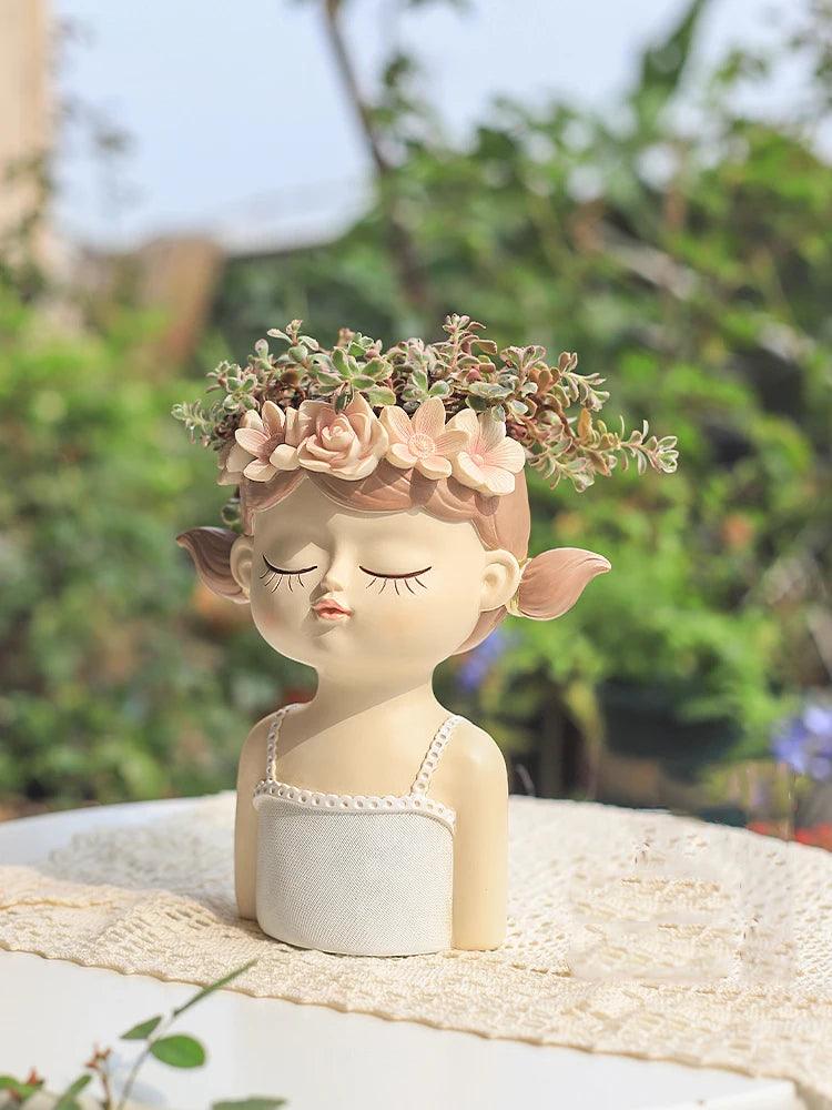 Delicate Fairy Girl Planter - Vintage & Trendy