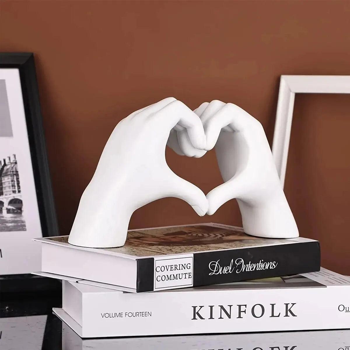 Heartfelt Expression Resin Sculpture - Vintage & Trendy